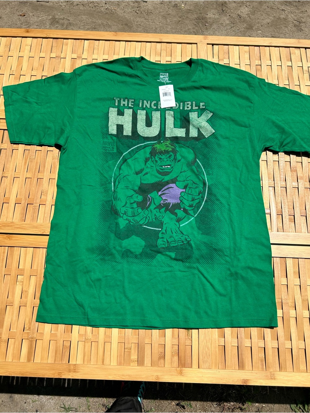 Marvel The Incredible Hulk Green Graphic Tee for Kids - Green & Purple